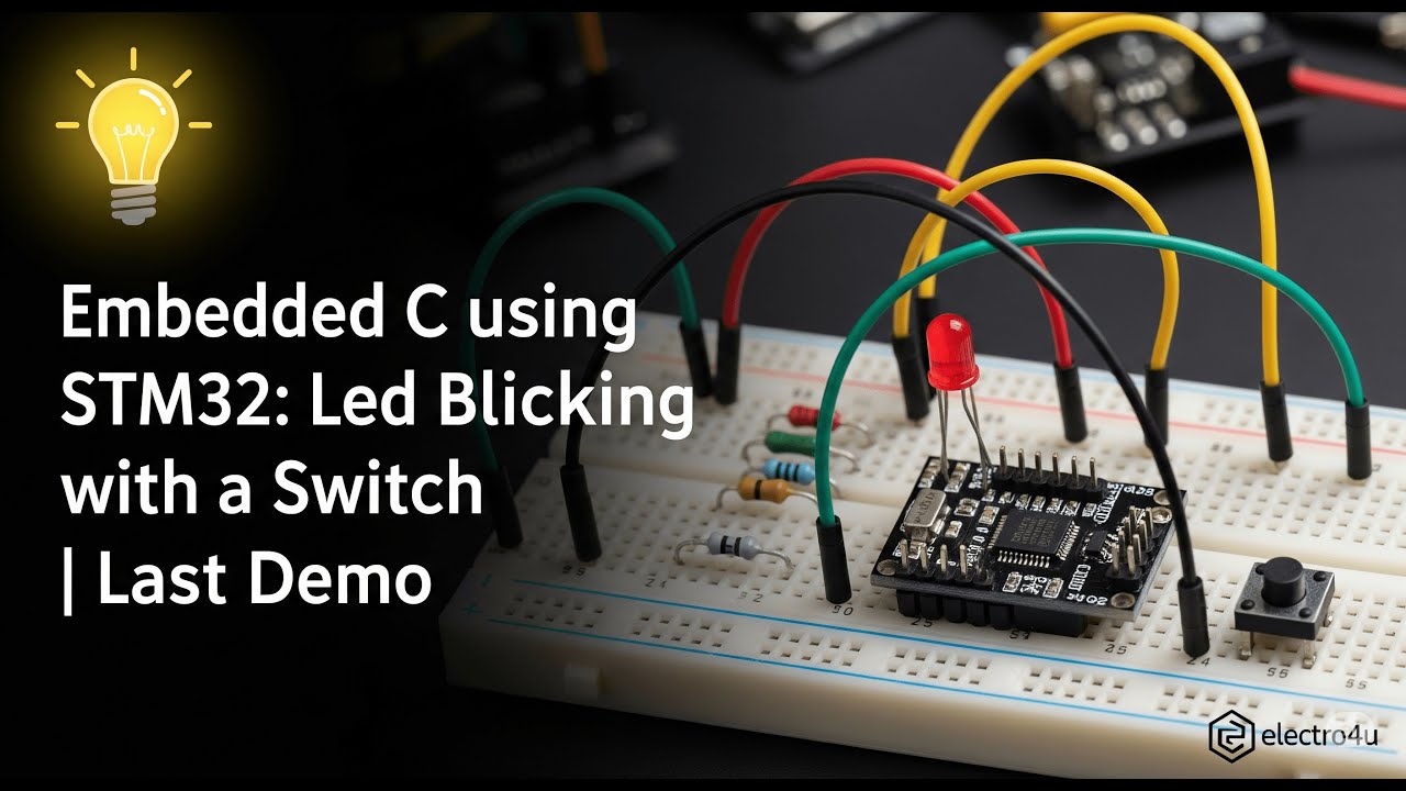 💡 Embedded C using STM32: Led Blinking with a Switch | Last Demo