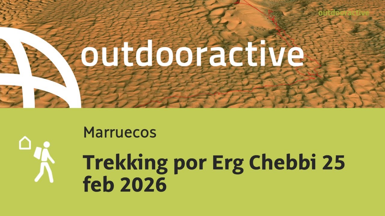 Video 3D interactivo: Trekking por Erg Chebbi 25 feb 2026