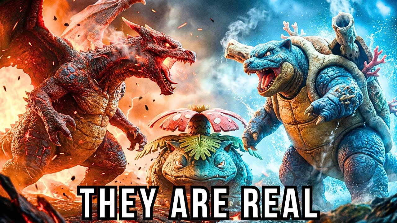 Real Life Pokémon: Kanto Starters – Full Evolutionary Showcase (4K Documentary)