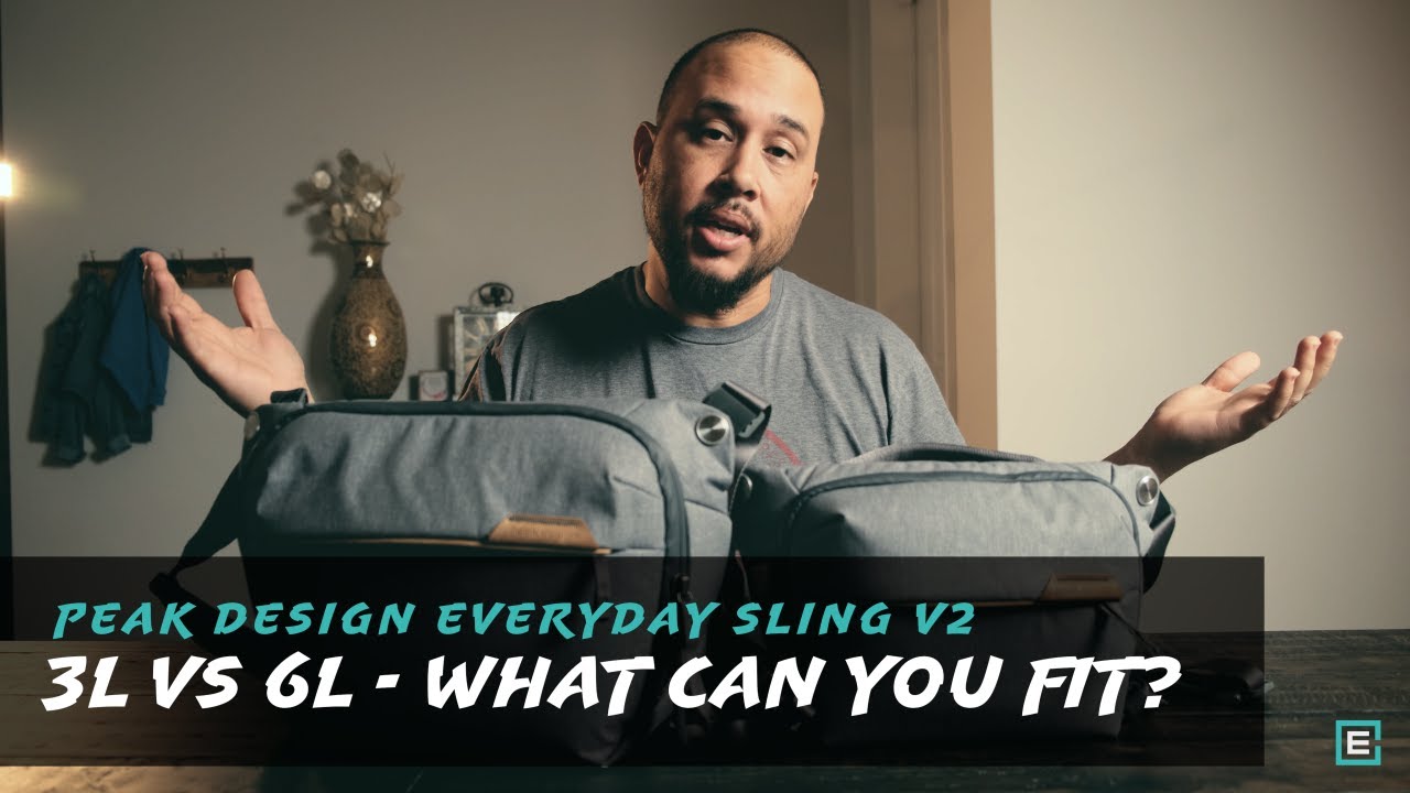 Peak Design Everyday Sling V2 - 3L vs 6L What can you FIT INSIDE?