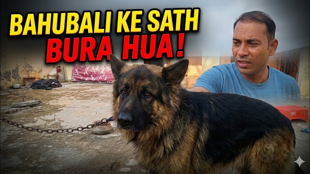 Aaj to bahubali ko jabardasti nehla diya🤣☺️||#viral #funny #vlog #dog #petlover #haryanvi ||