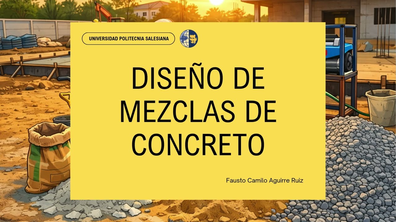 Diseño de mezclas de hormigón - Método ACI