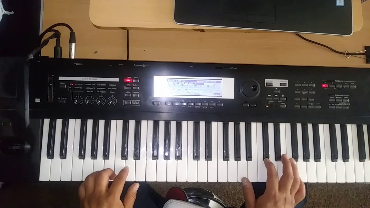 Los viejitos tutorial) Sax Y Acordeon en teclado