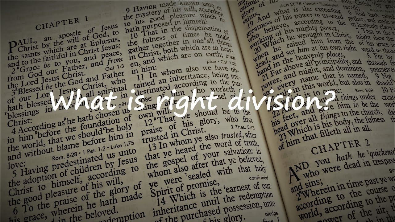 What is Right Division?