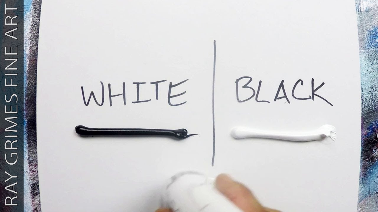 White & Black Landscape / Easy for Beginners / Abstract Painting Techniques / Demonstration / 255