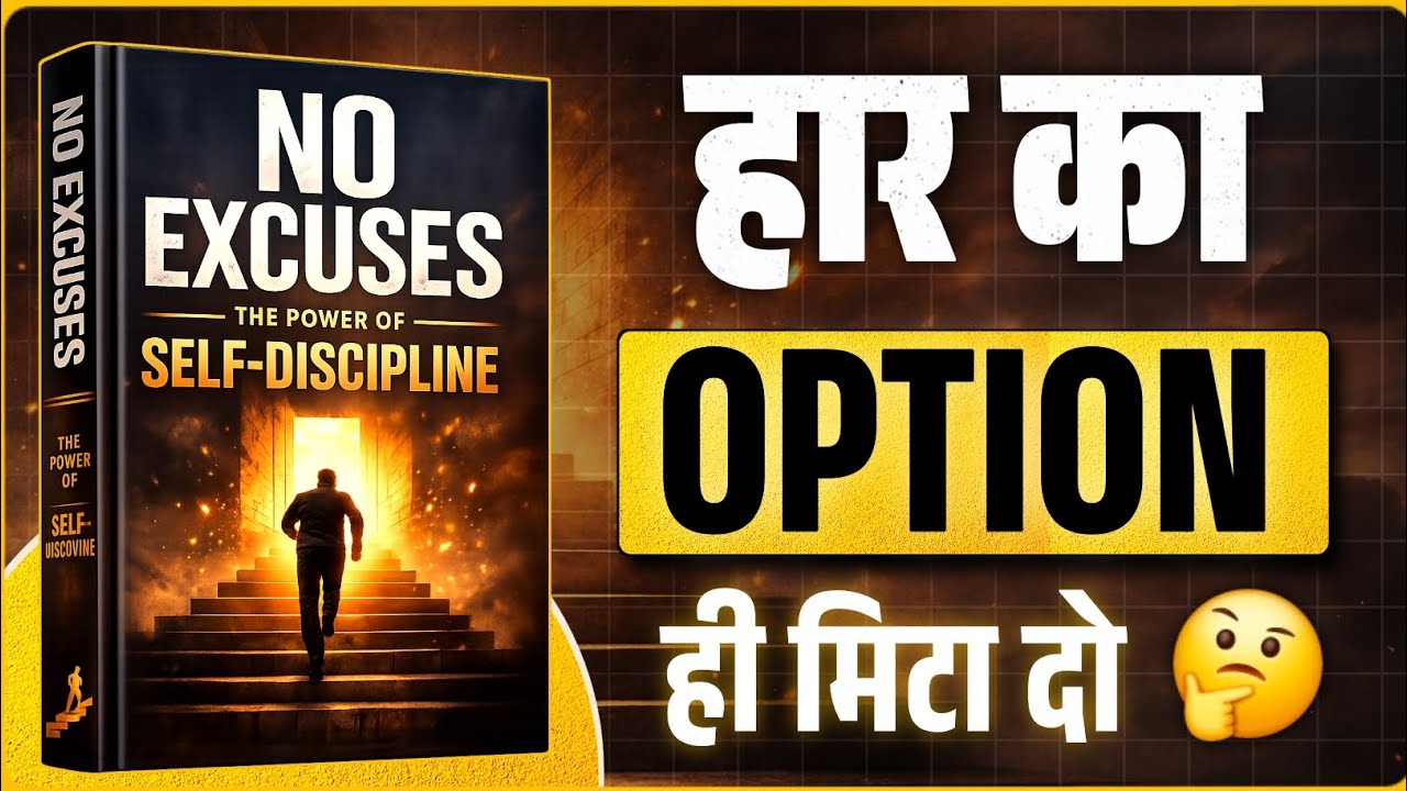 No Excuses &ndash; The Power of Self Discipline  | book summary in hindi | motivational video 