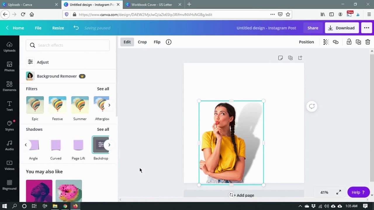 Canva New Feature - Shadow