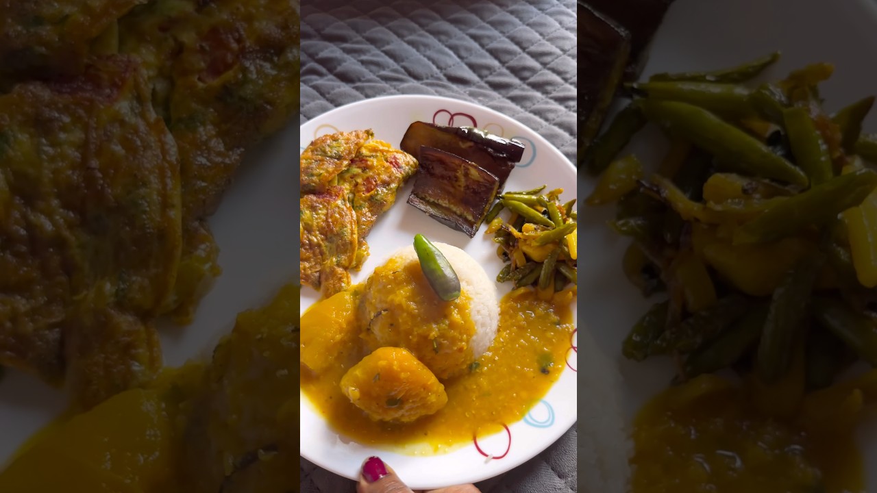 Agi Mur simple lunch thali 🍽️ khon ❣️