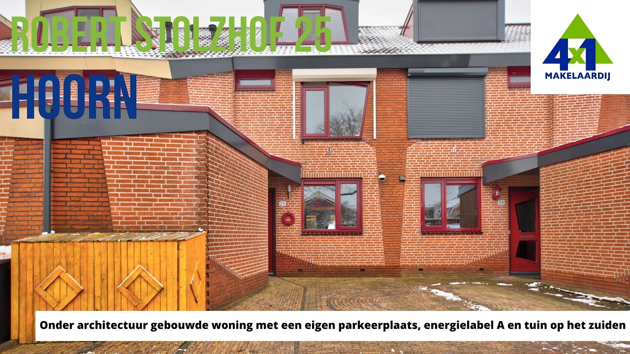 Onder architectuur gebouwde middenwoning | Robert Stolzhof 25 | Woningaanbod Hoorn | 4x1 Makelaardij