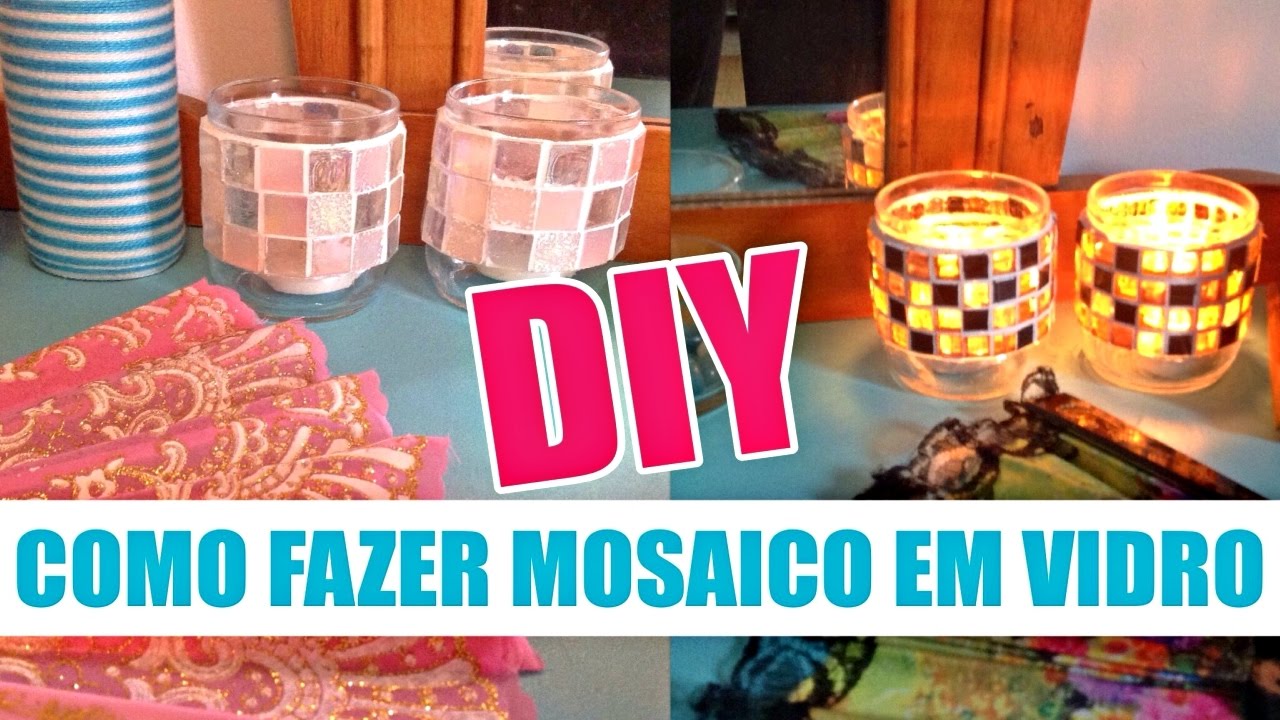 Curso de mosaico 4 | Como fazer mosaico em vidro | DIY