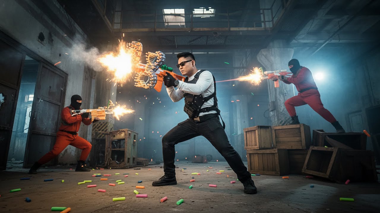 LTT Nerf War : SEAL X Nerf Guns Elite Mission Crushing The Crime Syndicate!