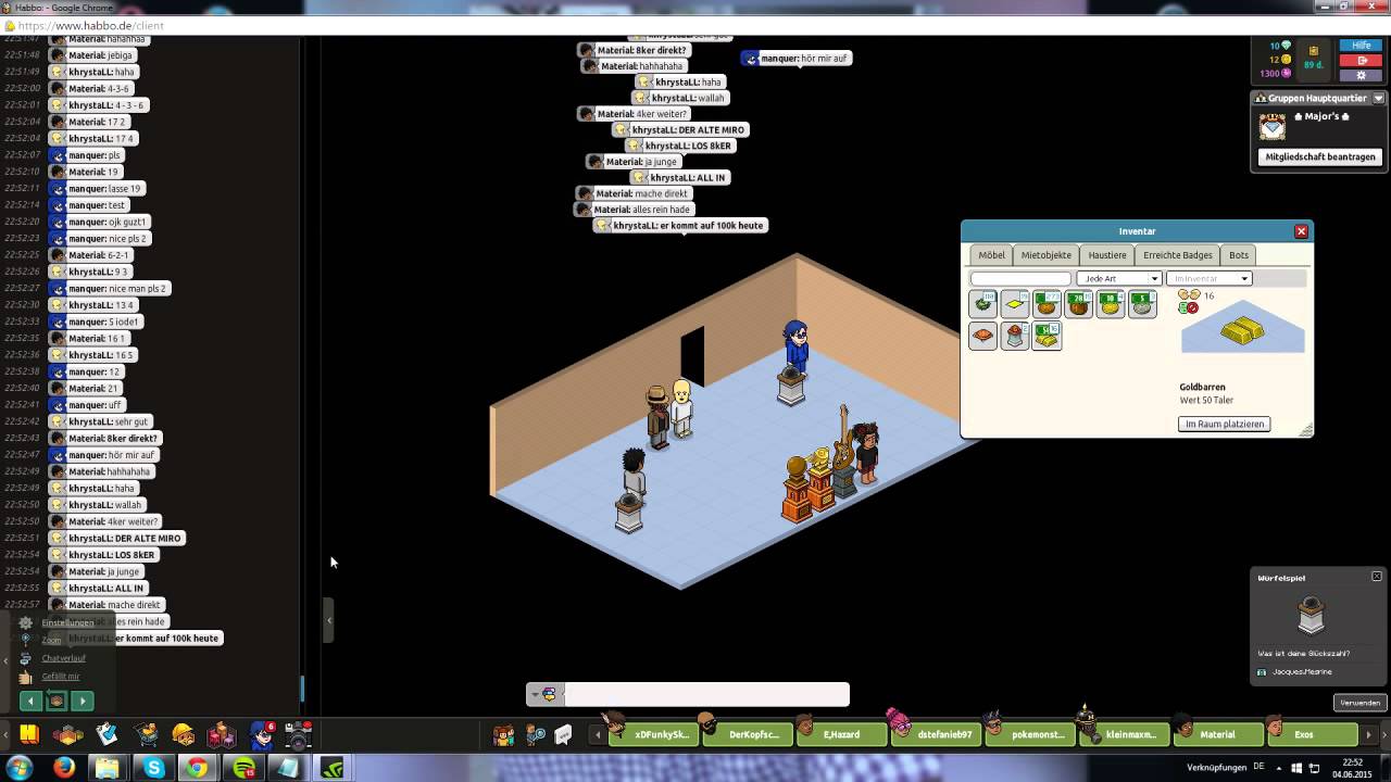 Nukey2 und Material ziehen mich manquer (Atakan) um 16k - Habbo.de