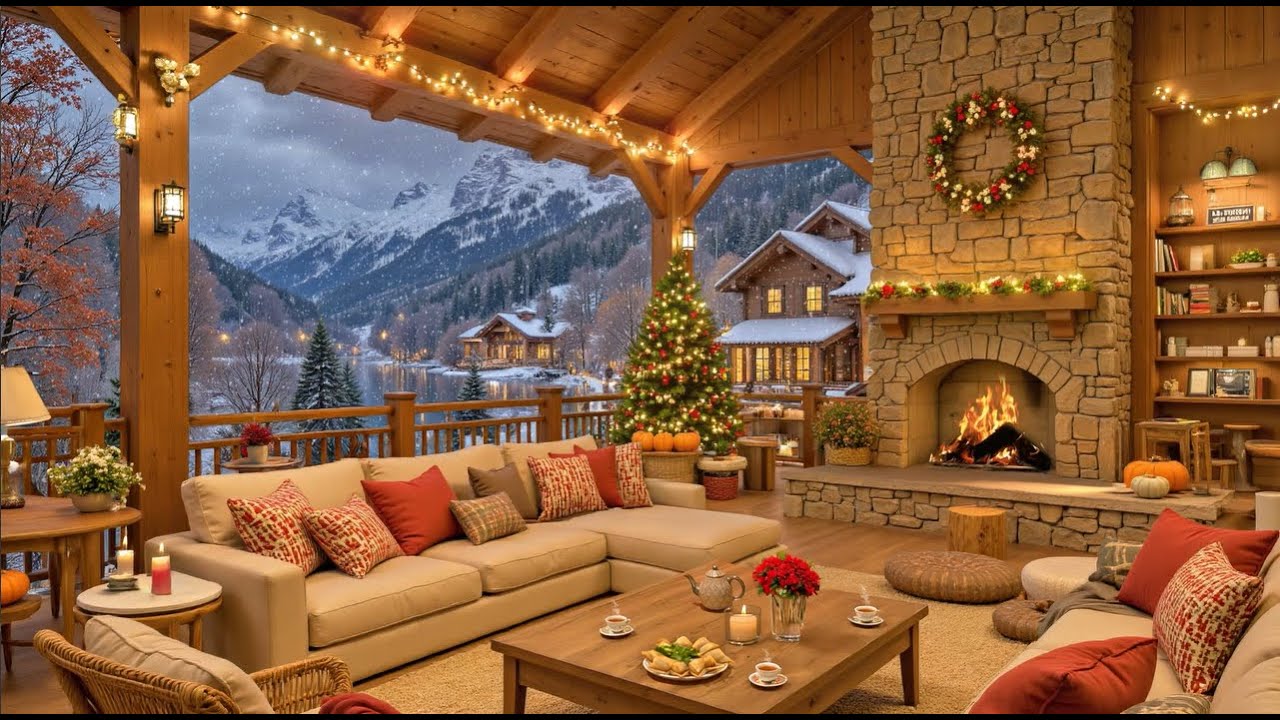 Soft Piano Winter Jazz Instrumental ☕ Cozy Coffee Shop Ambience for Studying & Working