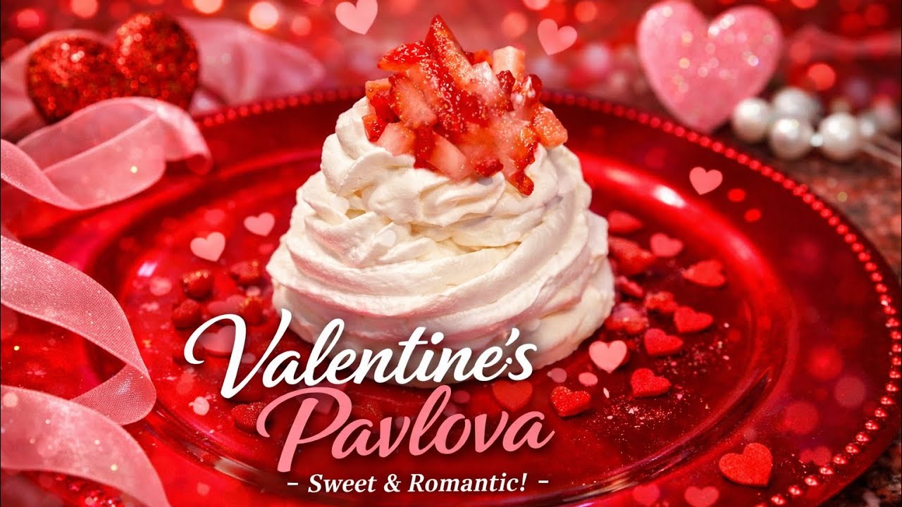 Valentine’s Day Pavlova Recipe | Elegant & Easy Dessert Idea