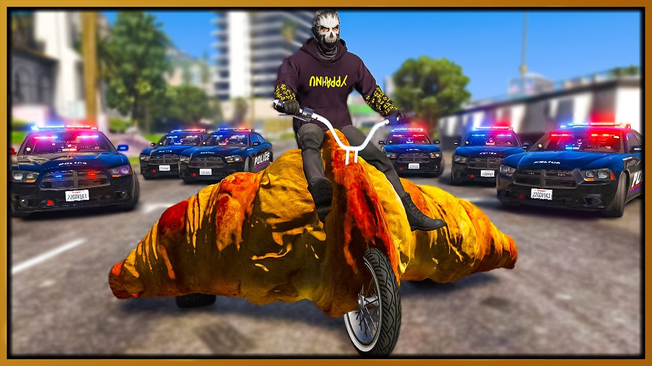 I Annoyed Cops With Croissant Bike in GTA 5 RP