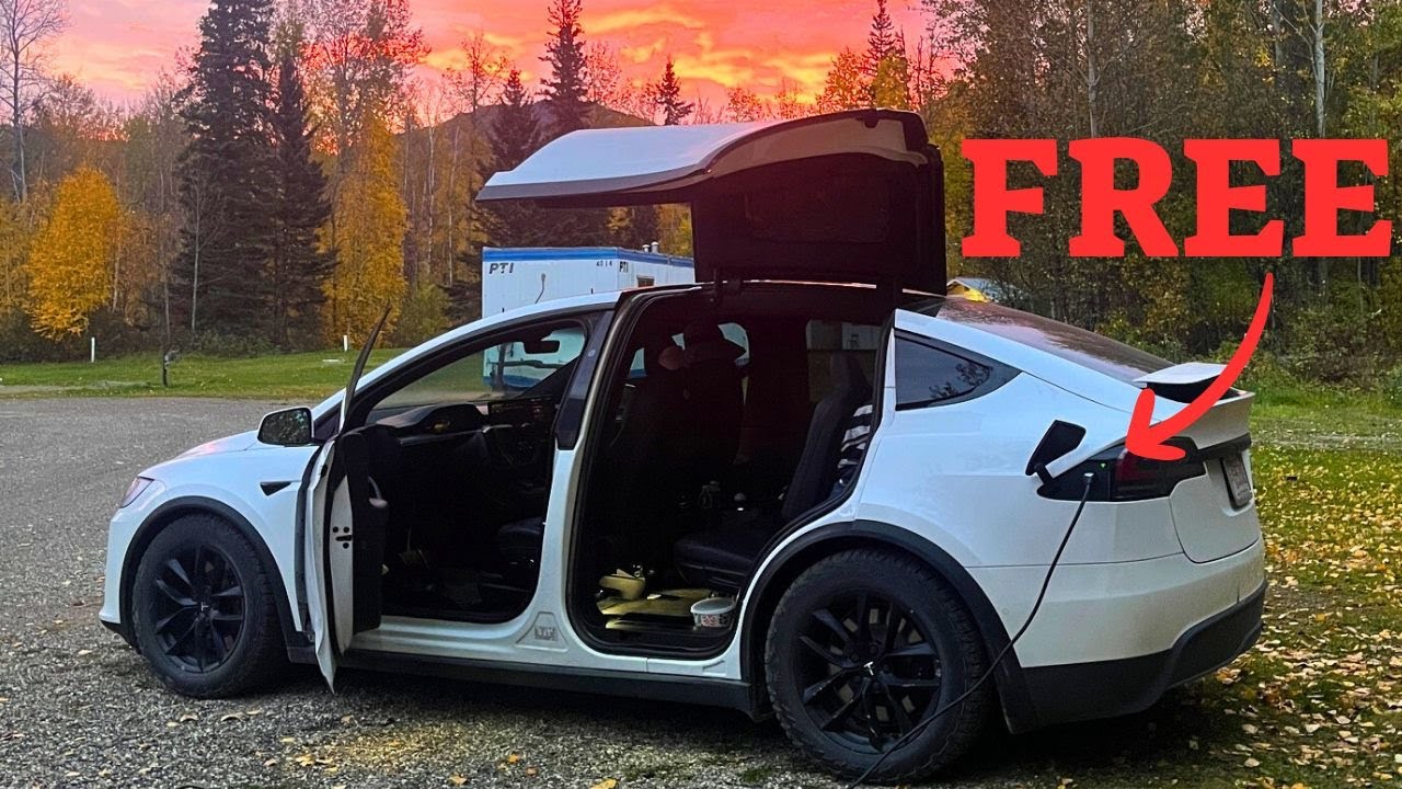 SECRET to Finding Free Charging | Tesla Camping