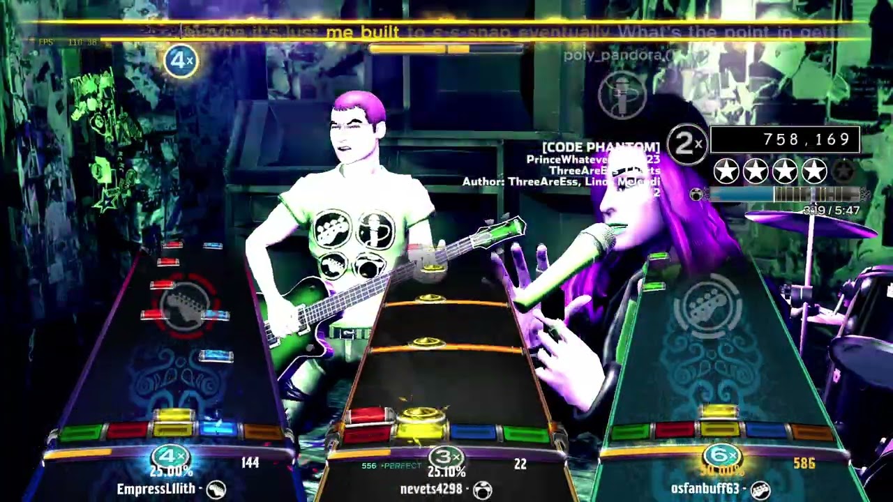 [FBGS] [CODE PHANTOM] (2023) By PrinceWhatever - Full Band Gold Stars Rock Band 3 Deluxe RPCS3