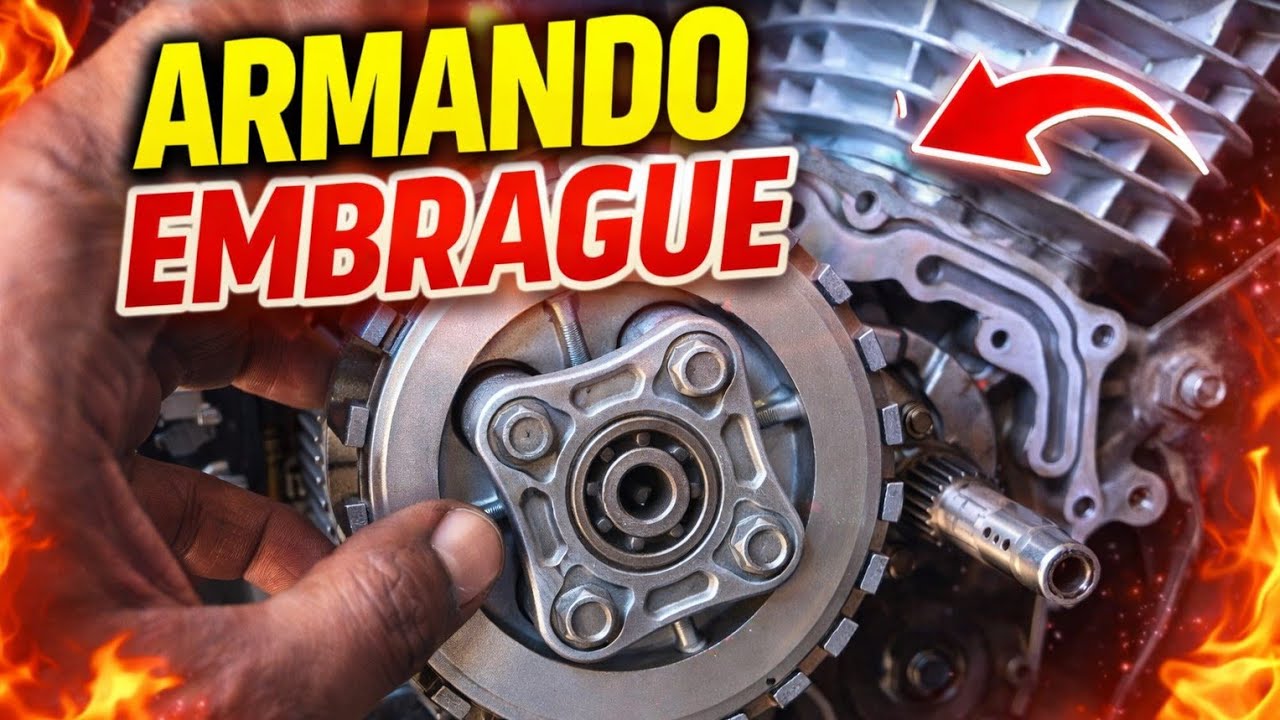 Cómo ARMAR EMBRAGUE DE HONDA CB1 125CC 🧐bien Explicadooo!!!
