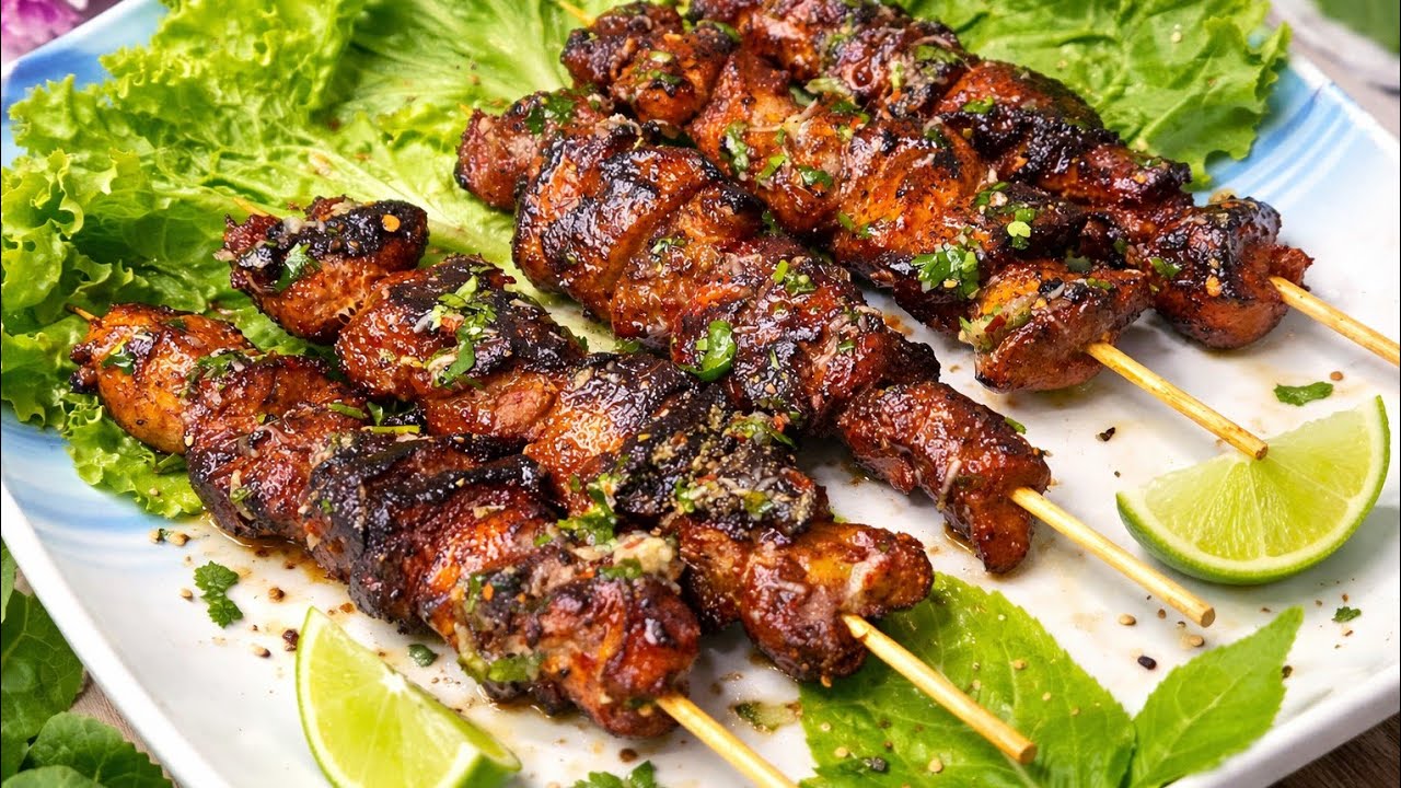 Ramadan Special Butter Garlic Chicken Skewer | Ramzan Special Chicken Starter Recipe|Chicken Sticks 