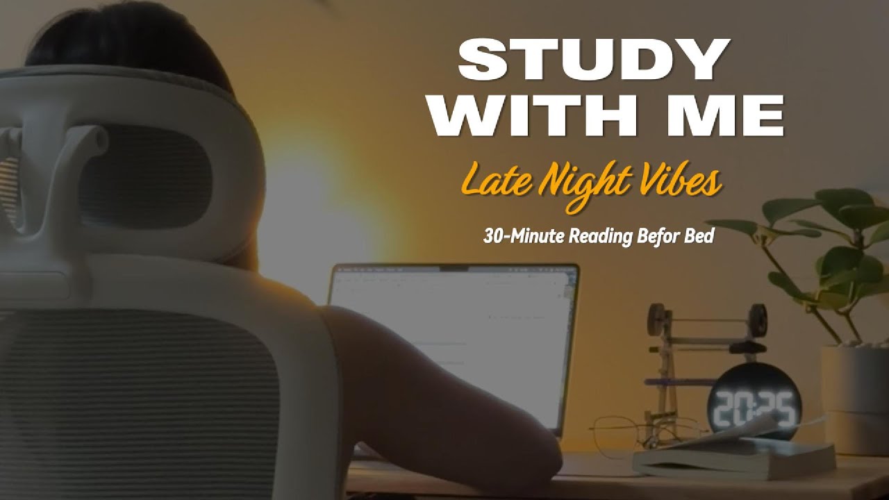 Study With Me | Soft Calm Music for Night Reading & Deep Focus