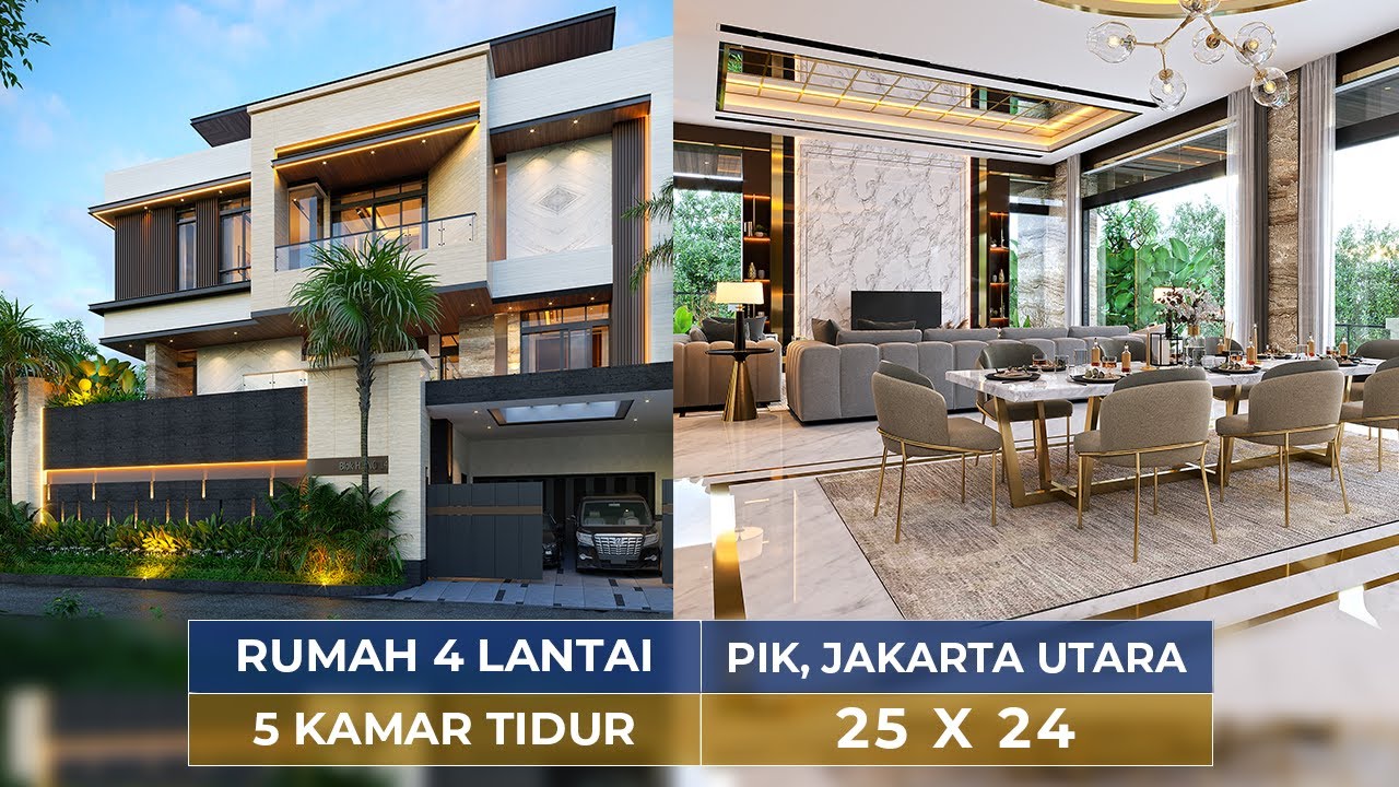 PAKAI FENGSHUI! RUMAH MODERN DI JAKARTA TAMPIL MEWAH DENGAN 5 KAMAR & SWIMMING POOL! - JASA DESAIN