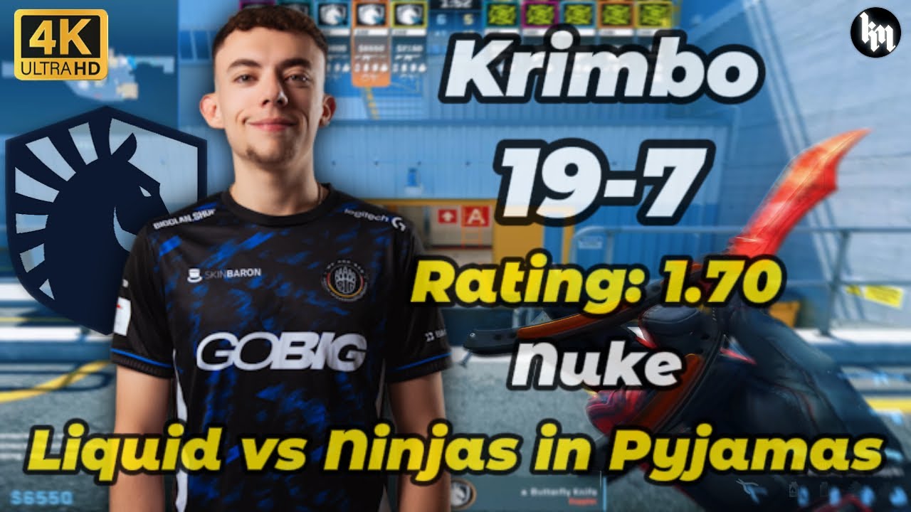 Krimbo (19-7) Rating: 1.70 (Nuke) Liquid vs Ninjas in Pyjamas | IEM Krak&oacute;w 2026 Stage 1 #cs2 #krimbo