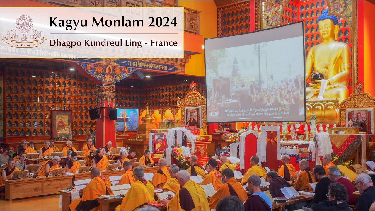 Day 7/PM - Kagyu Monlam 2024 - Dhagpo Kundreul Ling / Bodhgaya