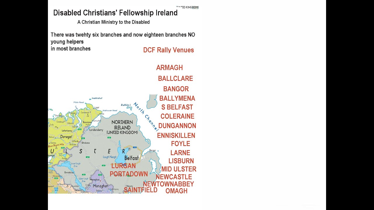 Disabled Christians' Fellowship Ireland Coleraine Branch May 2021