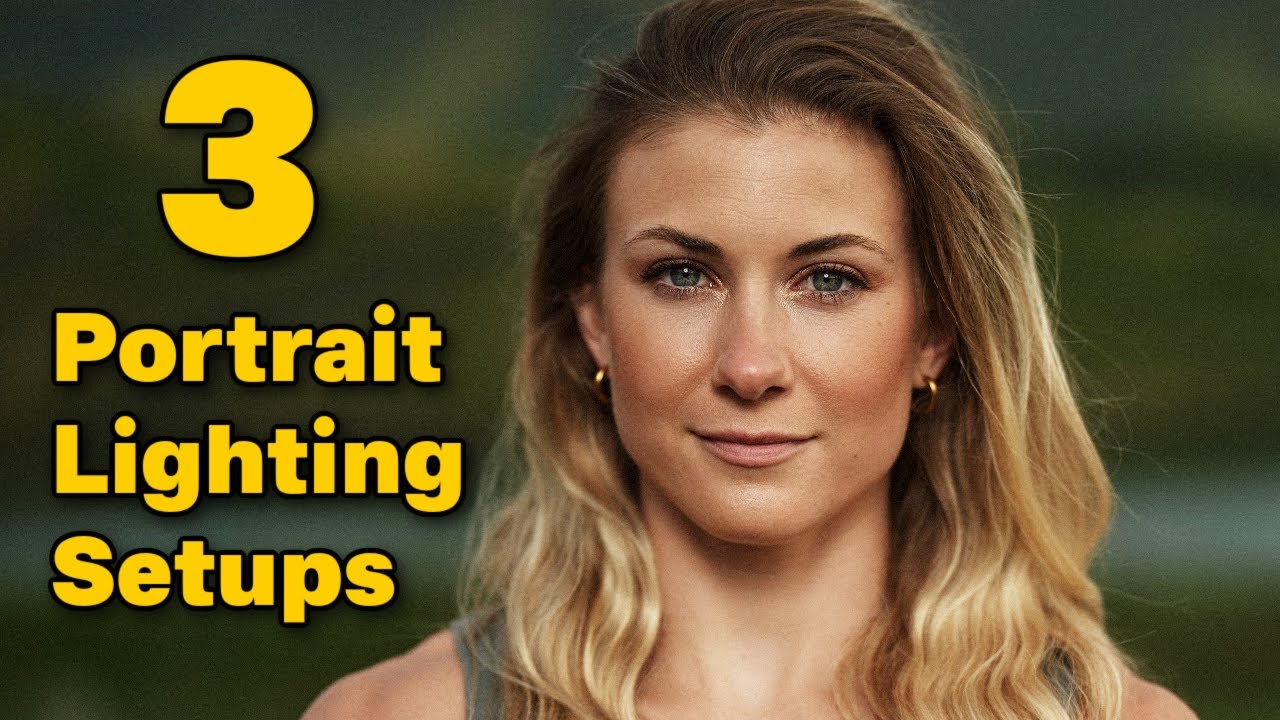 3 SIMPLE Lighting Setups for Portrait Photography