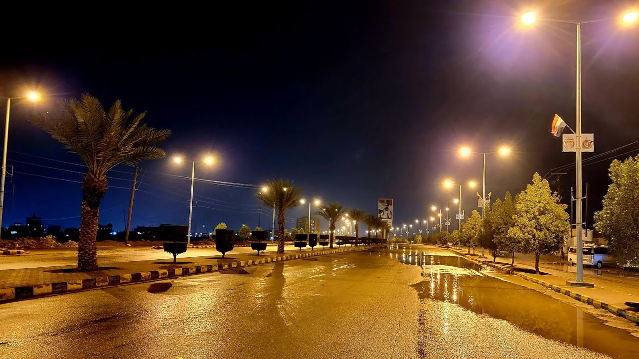 جولة بشارع صنعاء في مدينة مارب اليمن تصوير الاعلامي عبدالرحمن المصري