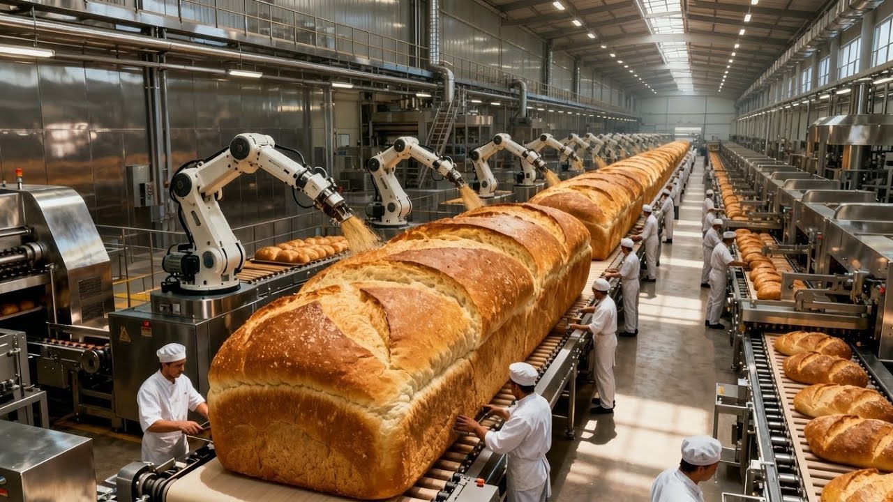 Inside a $50 Million Bread Factory — Wheat to Loaf in 11 Minutes