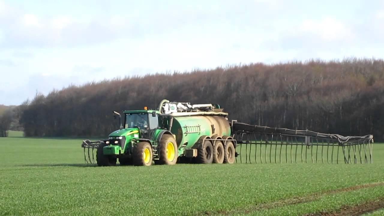 John Deere 7920 - Samson PG 25 Dybbøl Maskinstation
