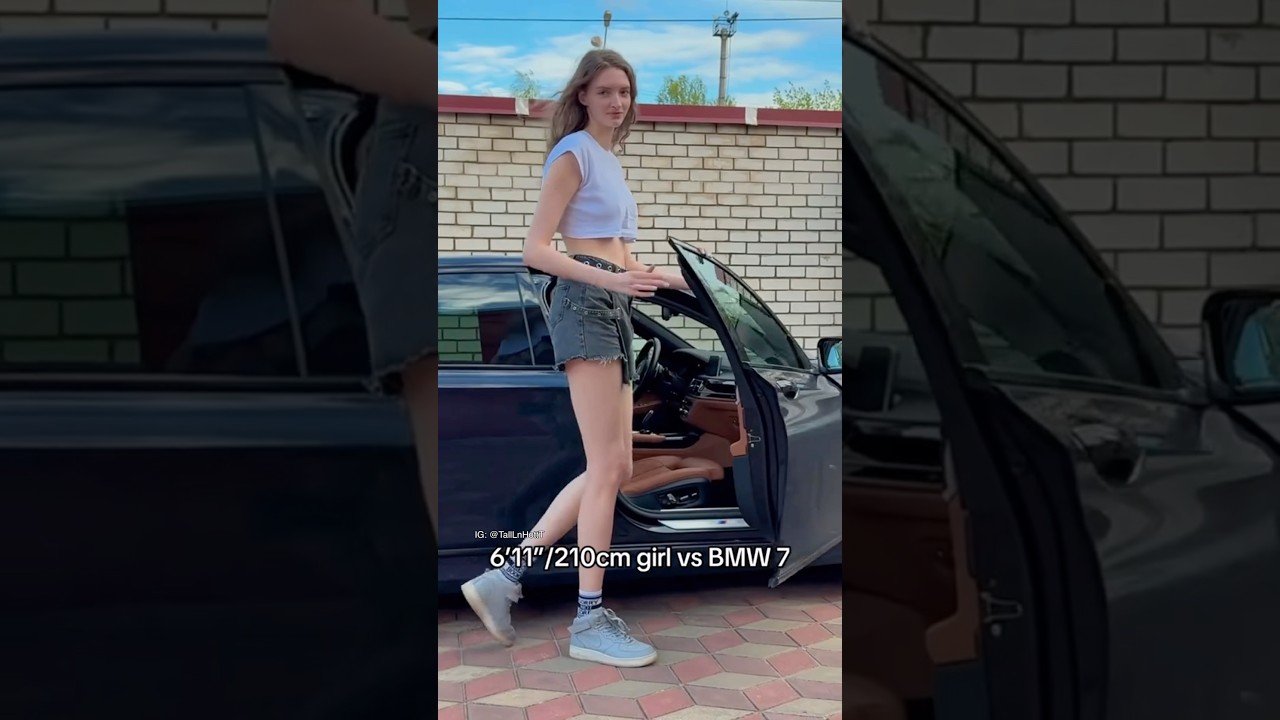 BMW serii 7 kontra 6&rsquo;11&rdquo; | 210 cm Super wysoka kobieta #bmw7series