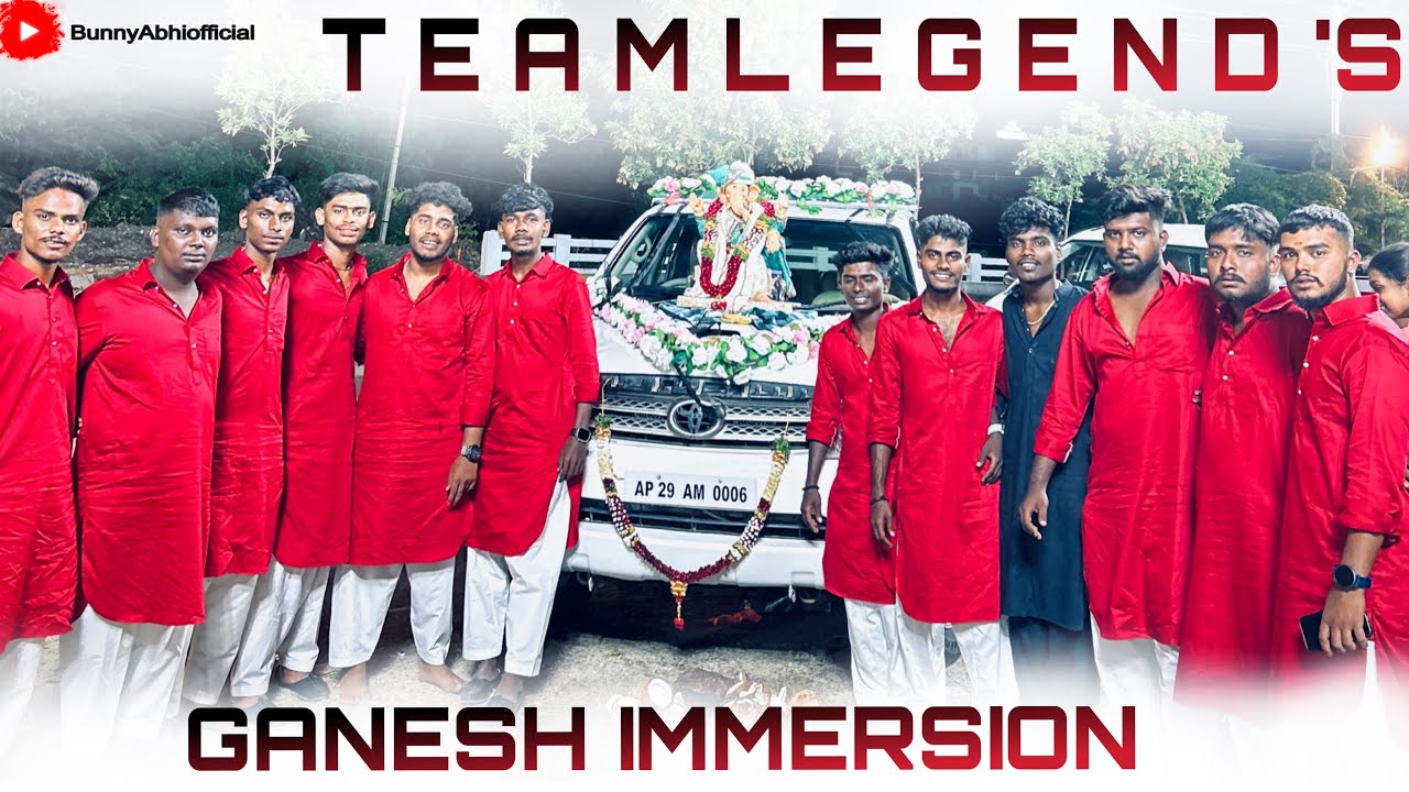 TEAM LEGEND’s ganesh immersion grand success completed 🙏🙏 ||bunnyabhiofficial|| #ganeshchaturthi