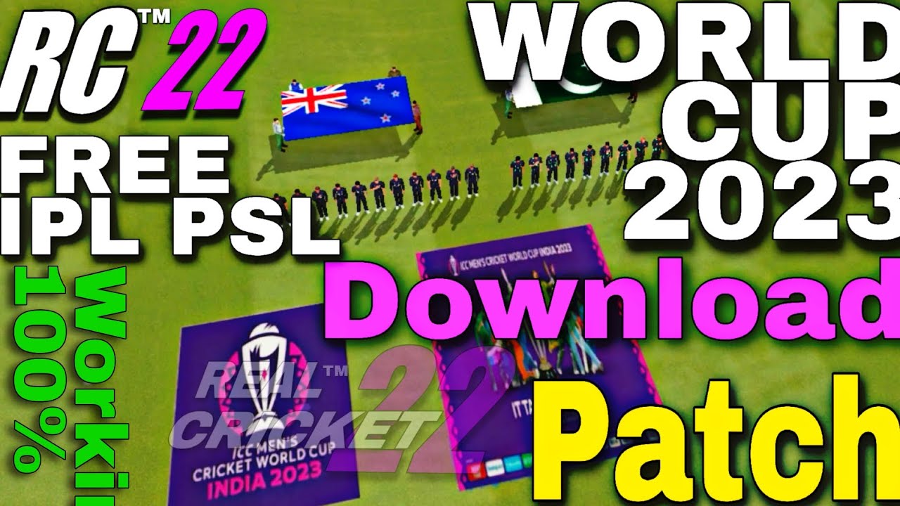 Real Cricket 22 Patch DOWNLOAD Game Changer 5 IPL PSL Free and World Cup 2023