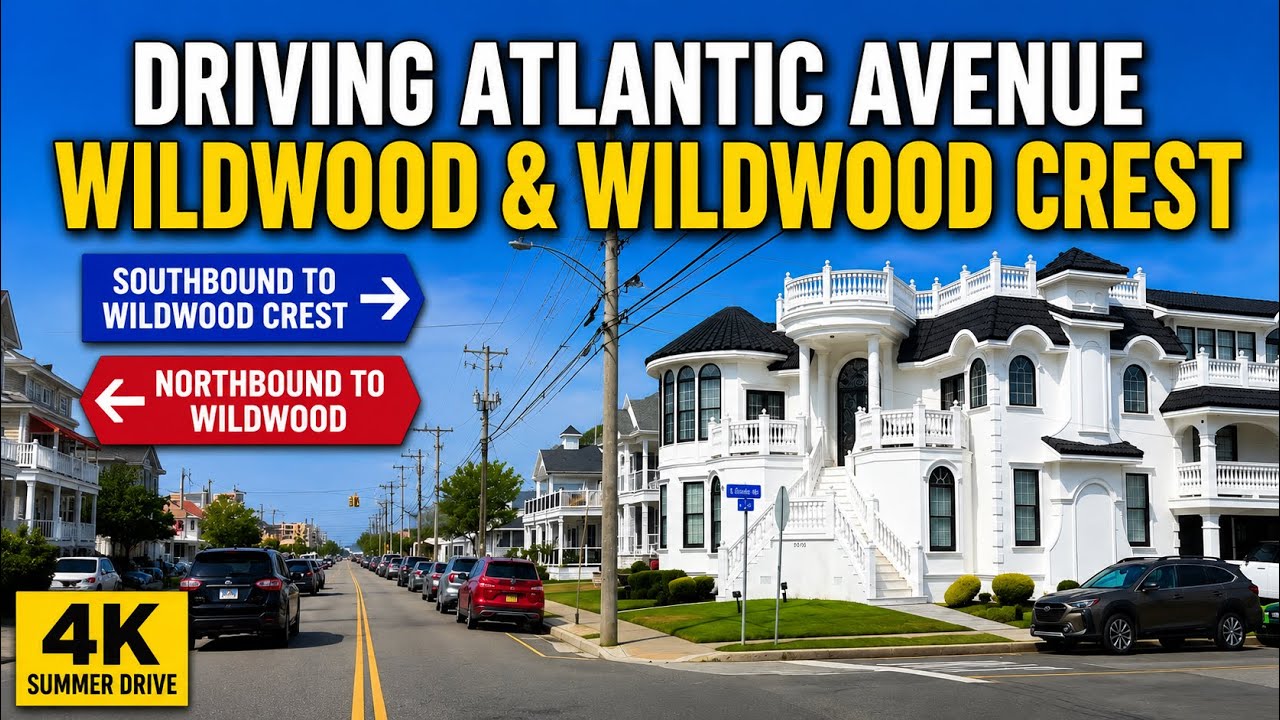 Driving Atlantic Avenue in Wildwood & Wildwood Crest, NJ | Scenic Summer Drive 2026 (4K)