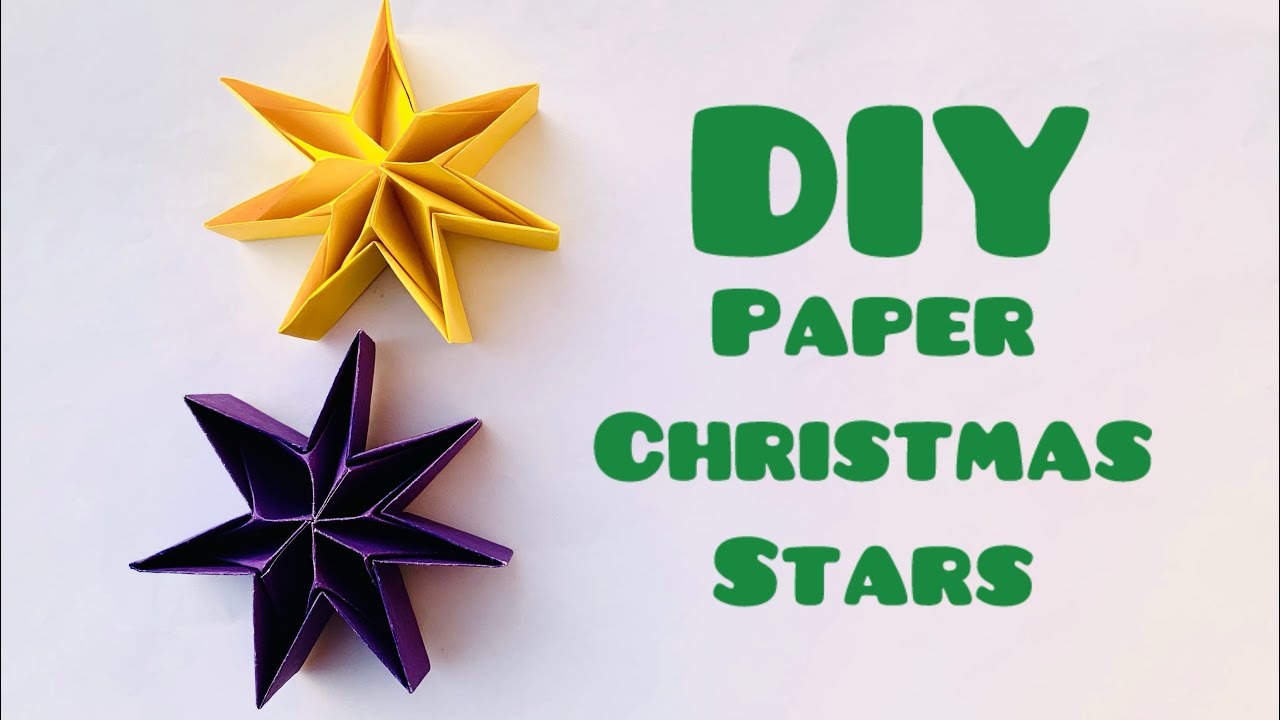 Easy Paper Stars🌟for Christmas | DIY Christmas Decorations
