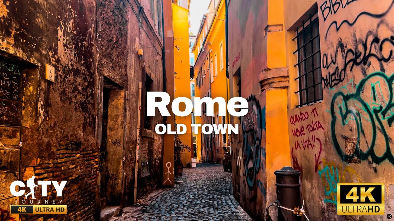 Rome Old Town 4K Walk | Timeless Streets, Ancient Landmarks & Hidden Gems
