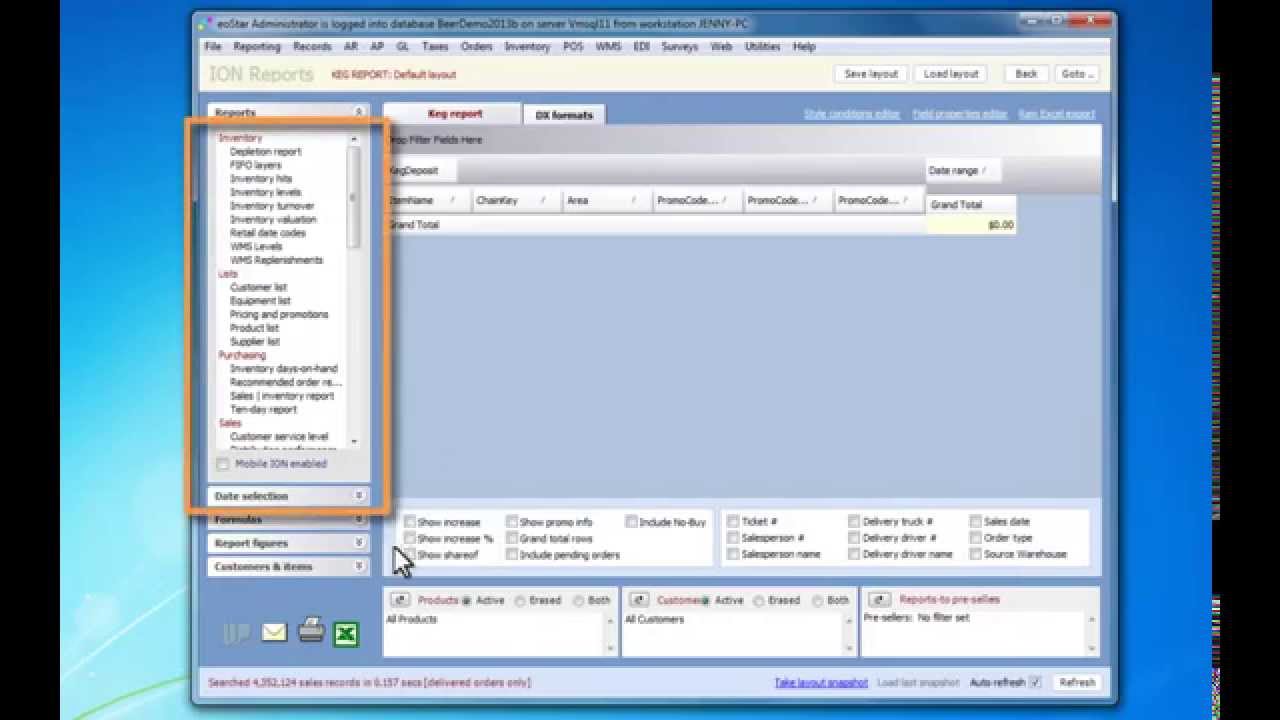 eoStar ION Report Creation Part 1