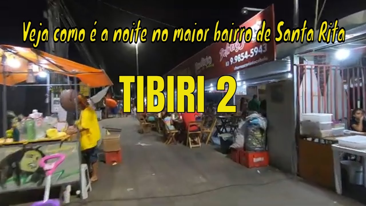 Veja como é a noite no maior bairro de Santa Rita   Tibiri II