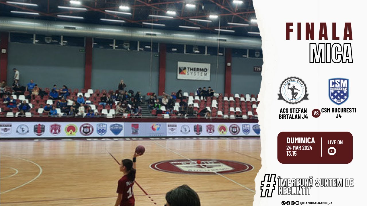 LIVE 🔴 ACS Ștefan Birtalan J4 vs CSM Bucuresti J4 | Campionatul Municipal de Junioare 4 EUROREGIUNI