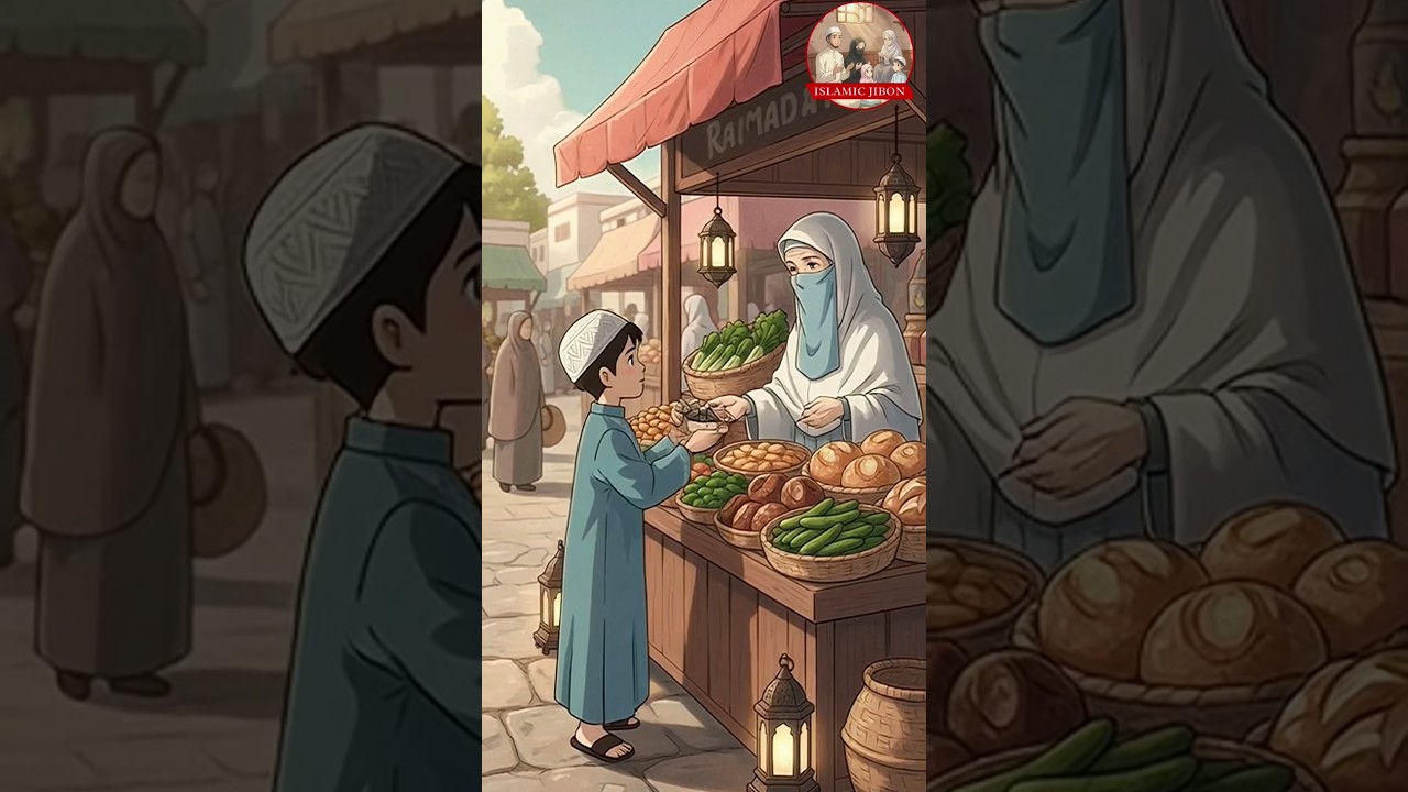 He Broke His Little Savings Bank for Iftar | A Beautiful Ramadan Story of Kindness 🌙#ghibli #islam