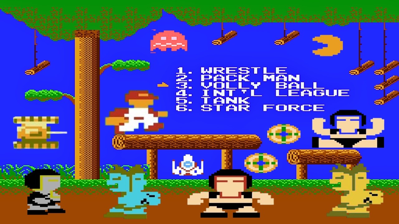 NES 6 in 1 Super GK Games : Retro Multi-Cart Gameplay on NES