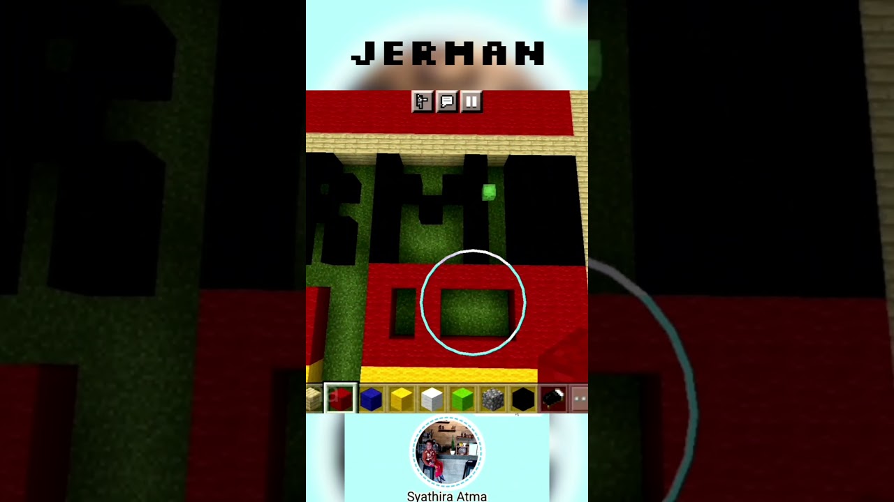 PART 55 MEMBUAT BENDERA EROPA TENGAH |  JERMAN #jerman  #youtubeshorts #minecraft  #shortvideo