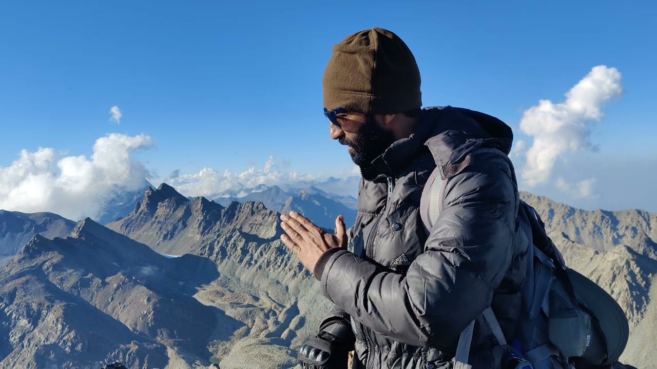 Sunset peak summit with the peak elevation of 4745 mtrs on 13 October 2024  please share the video