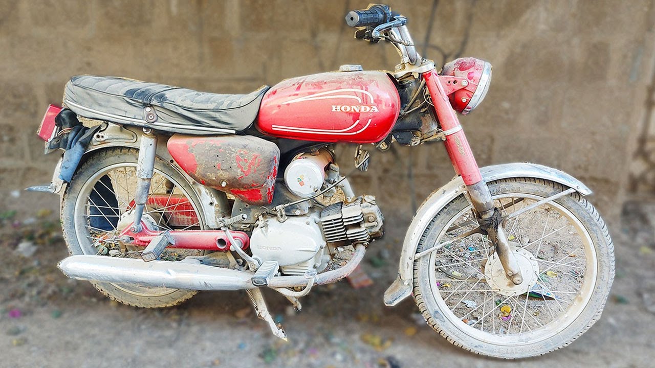 Restoration HONDA S110 1979 SUPER Honda S110 44 Years Old Bike Restoration