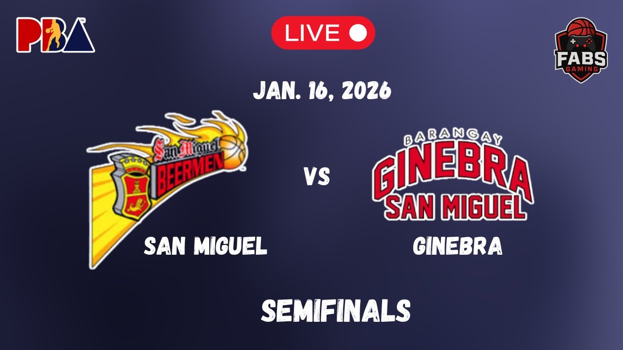 Live Now! GINEBRA vs SAN MIGUEL | PBA FINALS | JANUARY 16, 2026