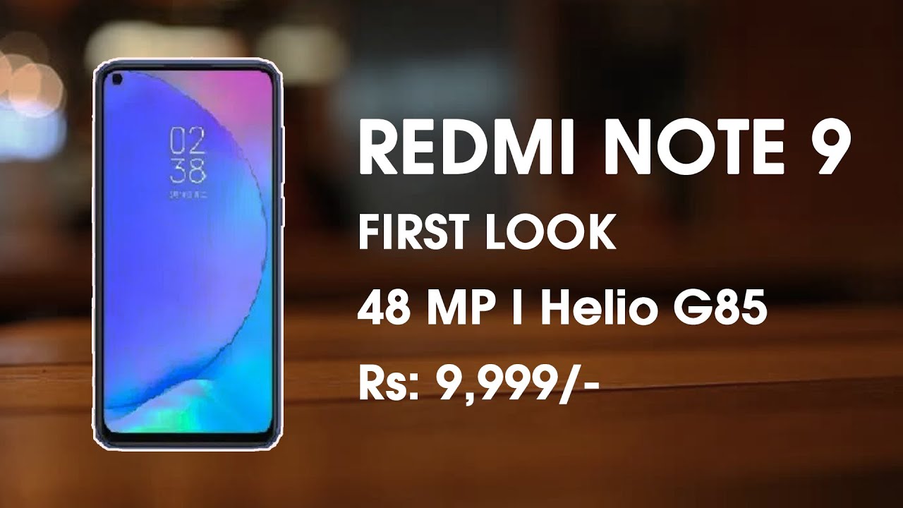 Redmi Note 9 Leaked Specifications & First Look | Helio Processor | 48MP | 5020 mah | Fast charging