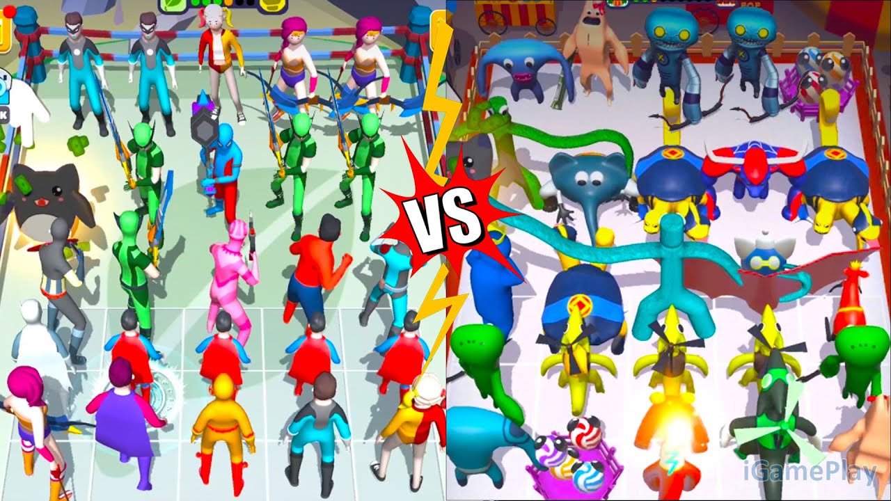 Merge Supper Hero Vs Merge Color Friends Mods, Merge Battle Gameplay