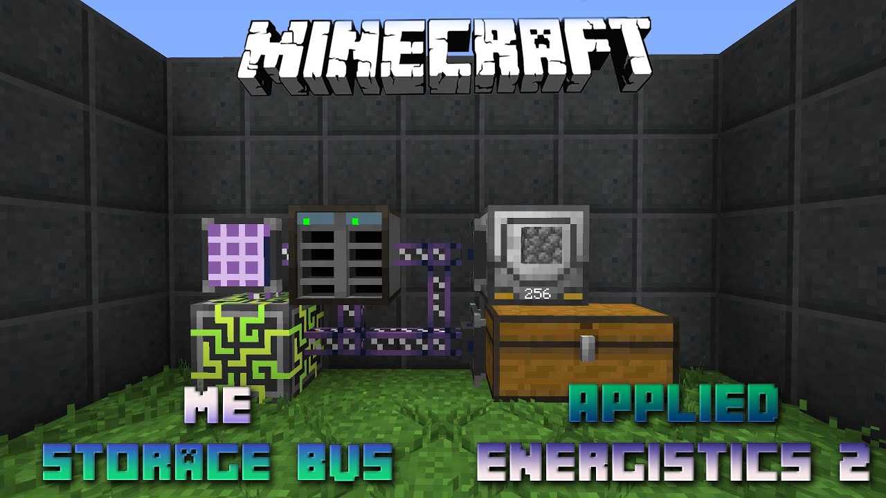 Me Storage Bus 📀 Minecraft Applied Energistics Tutorial 📀 English 📀 #Minecraft